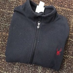 Youth Spyder 🕷 Black Fleece Full Zip